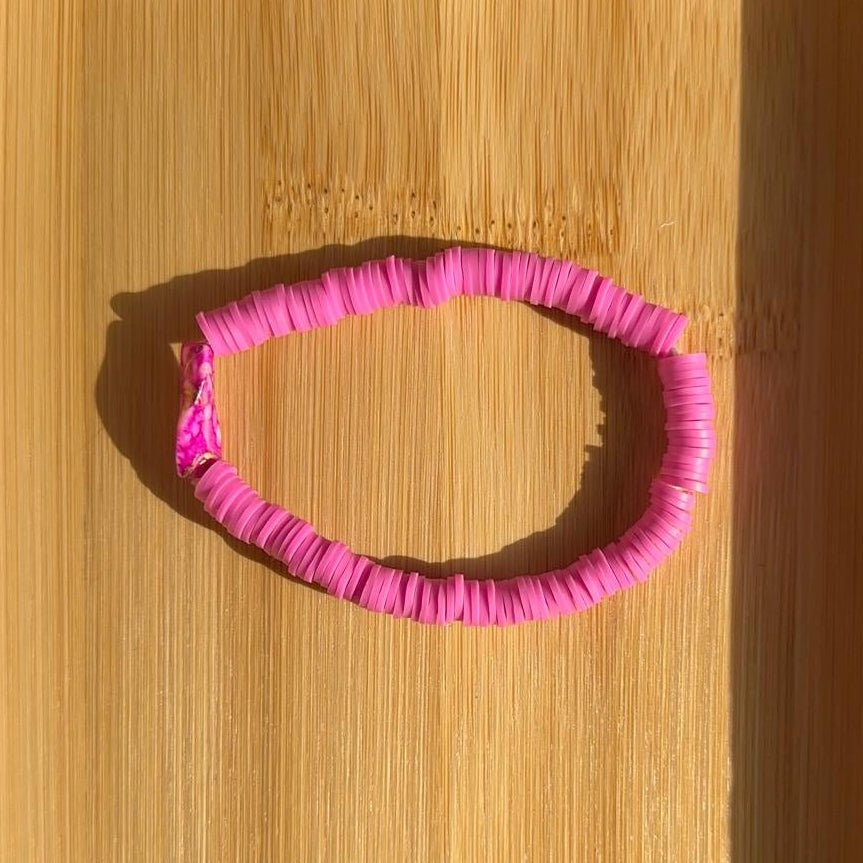 Cherry's bracelet on white background